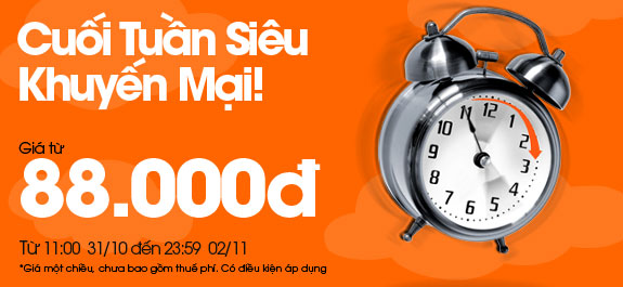 Vé máy bay giá rẻ: JETSTAR Cuối tuần siêu khuyến mại!